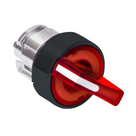 Schneider ZB5AK1843 Harmony műanyag világító választókapcsoló fej,Ø22,piros,jobbról közép visszatérő