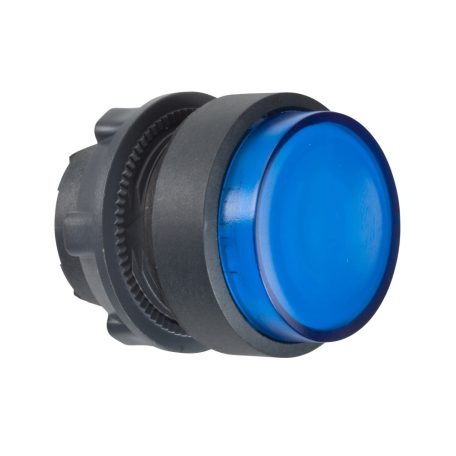 Schneider ZB5AW163 Harmony műanyag világító nyomógomb fej, Ø22, visszatérő, LED-es, kiemelkedő, kék