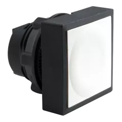   Schneider ZB5CA1 Harmony műanyag négyszög alakú nyomógomb fej, Ø22, visszatérő, fehér