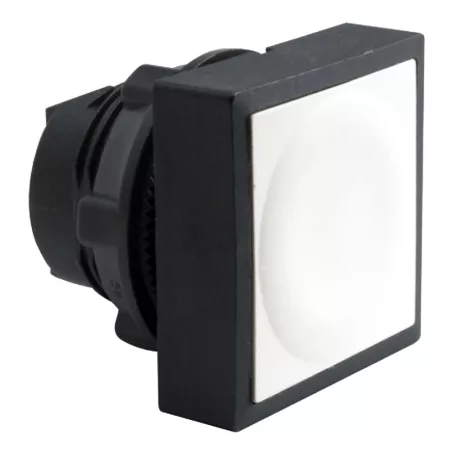 Schneider ZB5CA1 Harmony műanyag négyszög alakú nyomógomb fej, Ø22, visszatérő, fehér