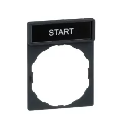   Schneider ZBY2303 Harmony címketartó 30x40mm,Ø22 készülékekhez,8x27mm felirati címkével,START