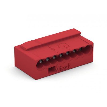 Wago 243-808 MICRO PUSH WIRE® csatlakozó kötődobozokhoz, tömör vezetékeknek, piros