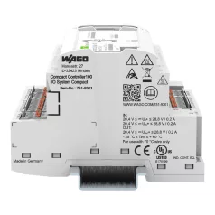   WAGO 751-9301 Kompakt vezérlő 100; 8DI 4DO 2AI 2AO 2NI1K/PT1K 1RS485; 2 x ETHERNET; SD