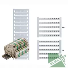   Weidmüller 0473460051 DEK 5 FW 51-100 Sorkapocs jelölő DEK5FW 51-100 vízszintes 5mm 50 db