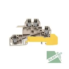   Weidmüller 1031100000 WDL 2,5/S/L/L/PE Sorkapocs WDL 2.5/S/L/L/PE #