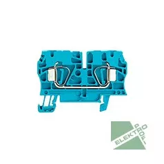   Weidmüller 1632060000 ZDU 4 BL Rugós átmenő Sorkapocs ZDU 4 kék