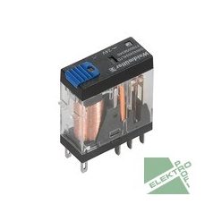  Weidmüller 7760056340 DRI424024LTD Relé mini 24V DC 2CO 5A Gomb, LED, dióda